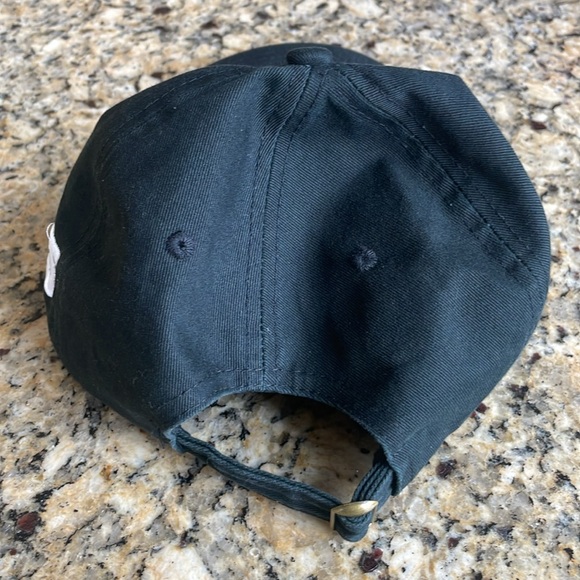 LA Dodgers Black Dad Style Baseball Hat NWOT slide adjustable 100% Cotton - Picture 4 of 6